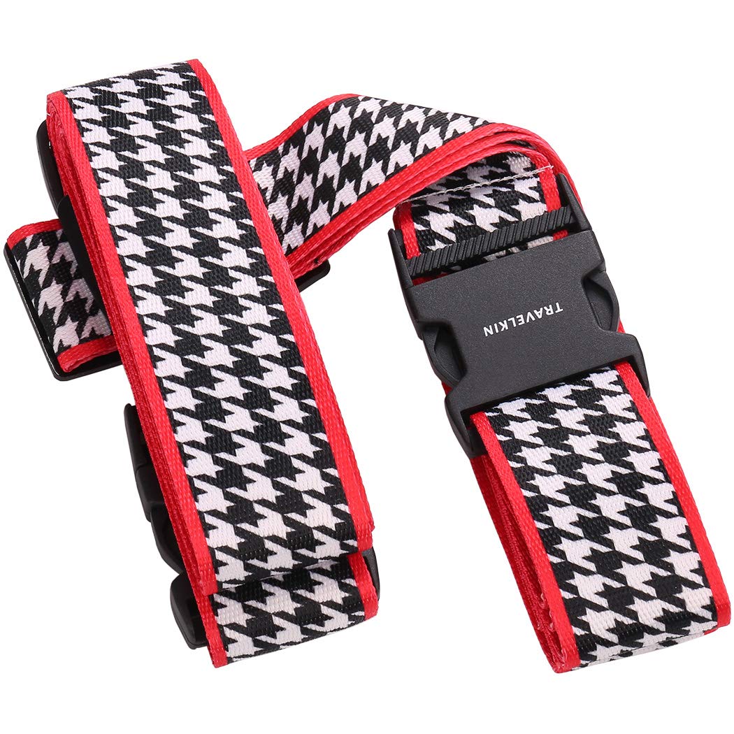 HIMREYLD Luggage Straps Adjustable Cross for Travel Airport, Extra Long 230 & 200 cm for Suitcase 20-32 Inch, Buckle Closure & Tag Slot - Stripes