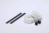 BBB RaceRibbon BHT-01 White Cork Handlebar Tape with Plugs - 200 cm view 4