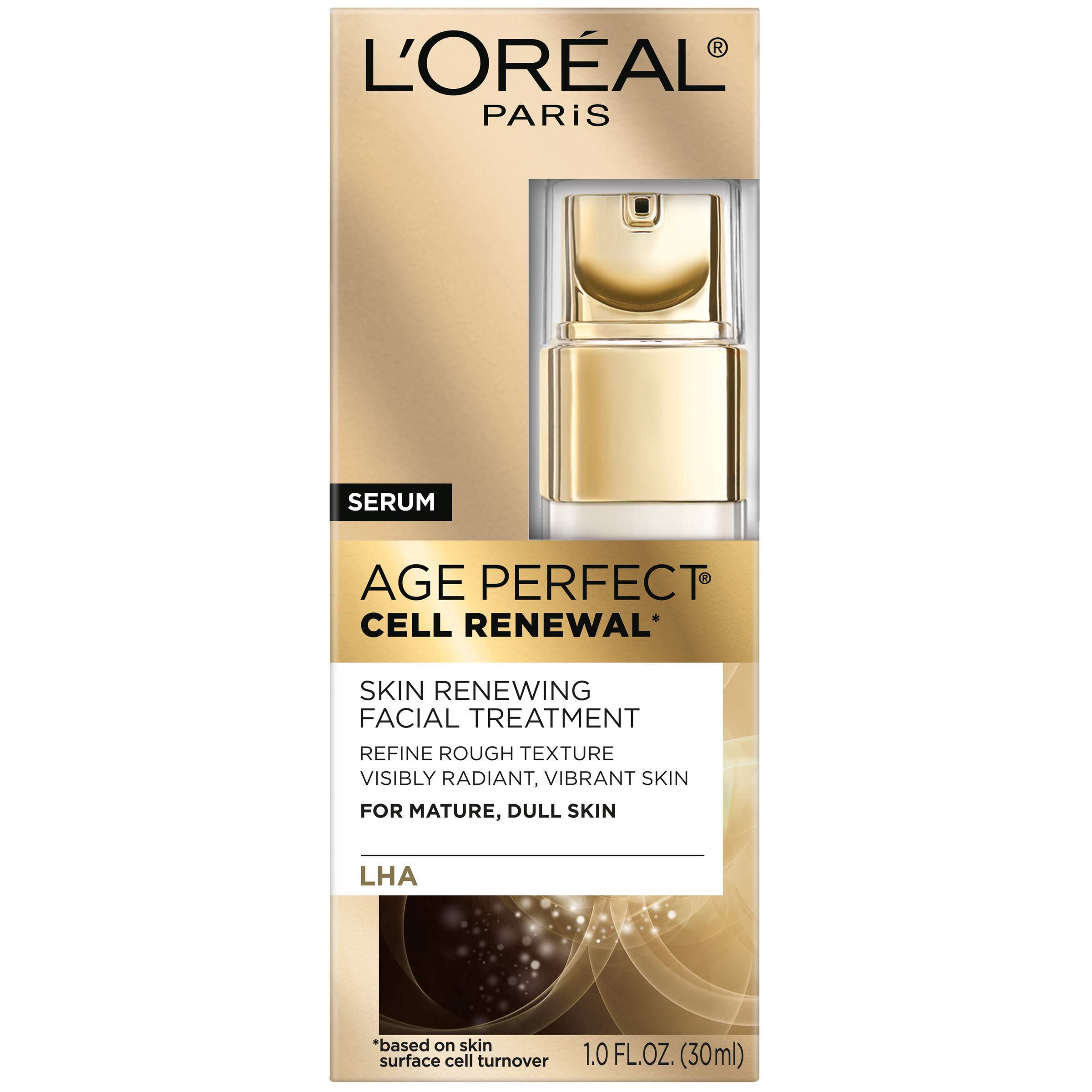 L'Oreal Paris Skincare Age Perfect Cell Renewal Golden Face Anti-Aging Serum, 1 Ounce