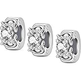 Stopper Beads Fit For Pandora Bracelets, Sterling Silver Spacer Charms For Bracelets, Hypoallergenic Bead Charm For Jewelry Diy Gifts For Women