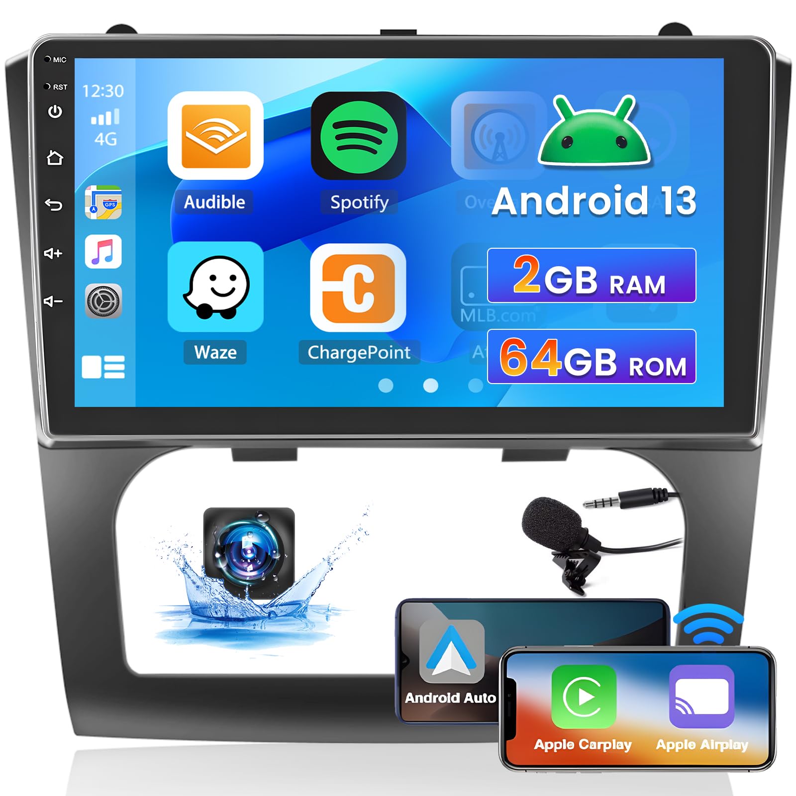 1 Din Autoradio Mit Wireless Carplay & Android Auto | 6.86 Zoll Touchscreen | Inkl. Rückfahrkamera