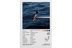 YELLOWV Sza Poster Sos Album Cover Posters for Room Aesthetic Canvas Wall Art Bedroom Decor 12x18inch(30x45cm)