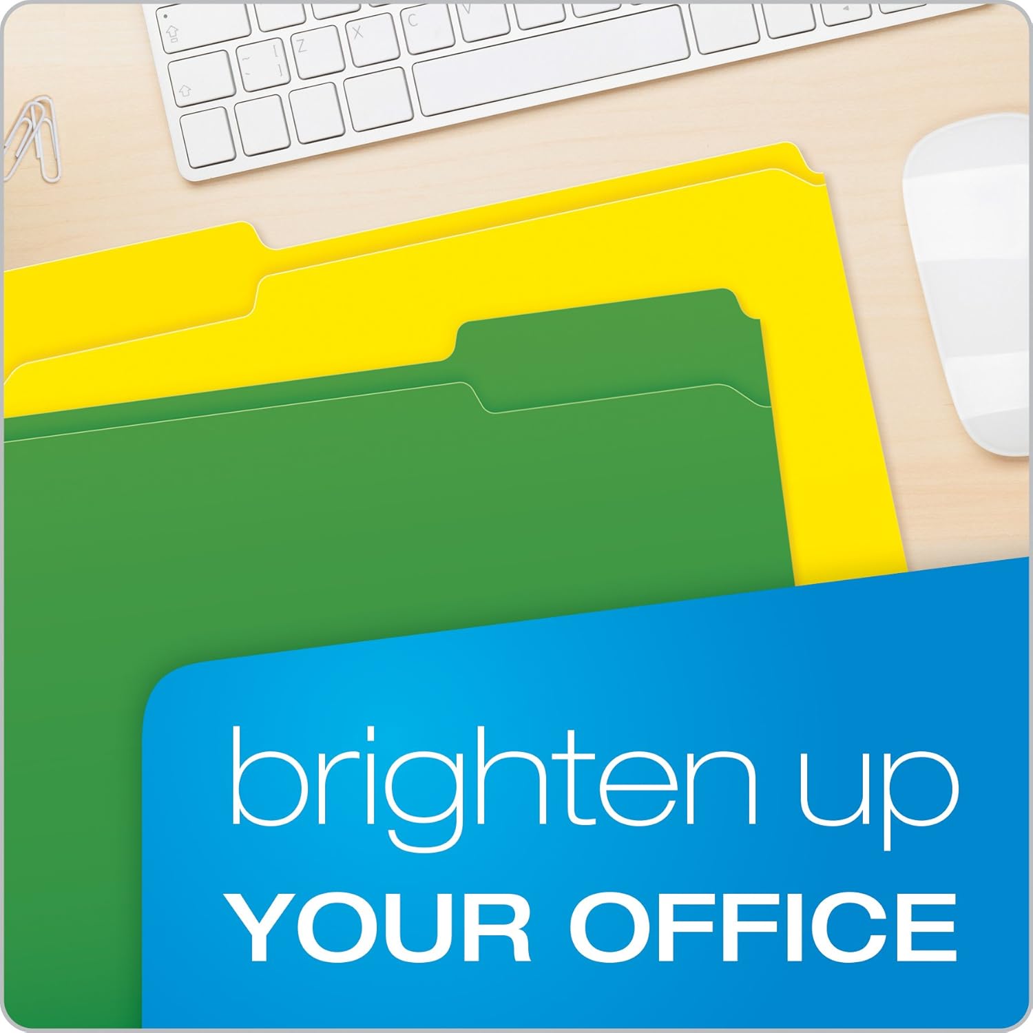 Pendaflex Color File Folders with Interior Grid, Letter Size, Assorted Colors, 1/3 Cut, 100/BX (R152 1/3 ASST) : Colored File Folders : Office Products