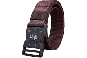 Tactical Belt for Men, Men Nylon Casual Belt for Hiking Rigger Work - Quick Release Outdoor Use