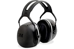 3M X5A Peltor Black Model X5A/37274(AAD) Over-The-Head Hearing Conservation Earmuffs, English, 15.34 fl. oz., Plastic, 1" x 1