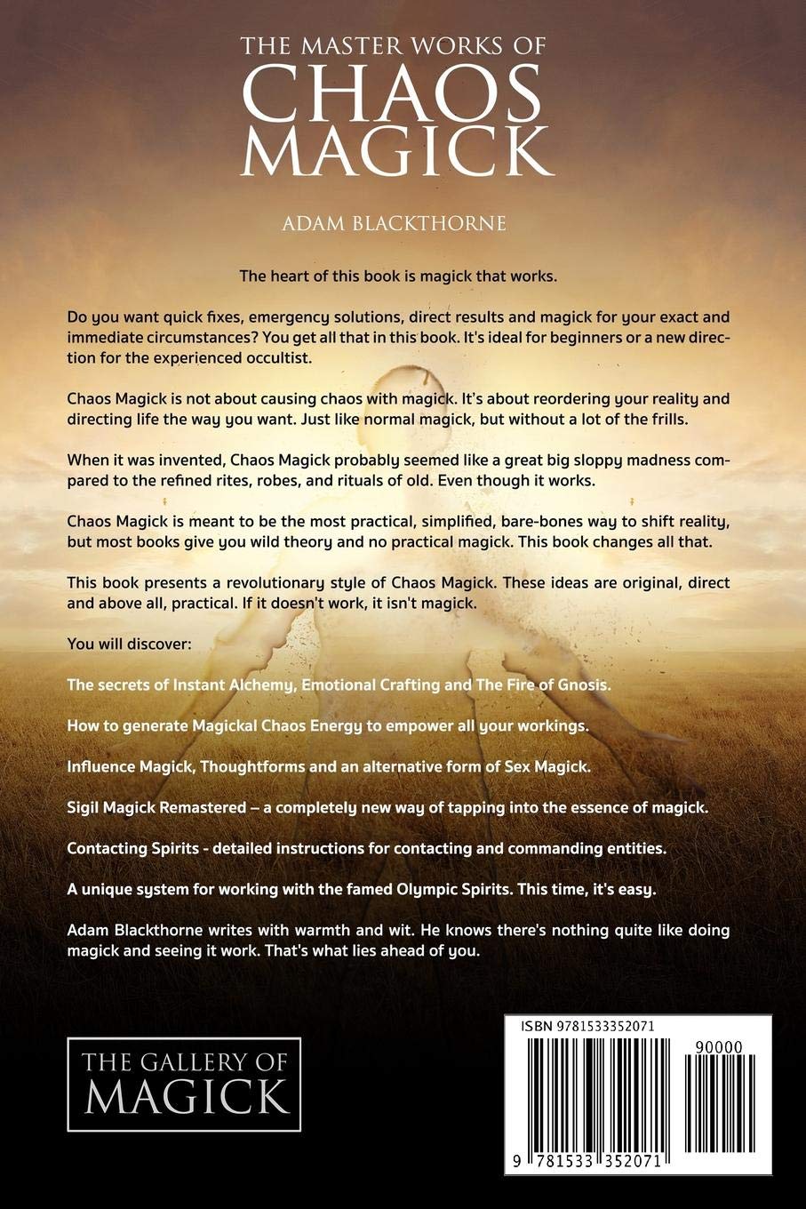 Amazon Com The Master Works Of Chaos Magick Practical Techniques For Directing Your Reality Blackthorne Adam Books Amazon Com The Master Works Of Chaos Magick Practical Techniques For Directing Your Reality Blackthorne Adam Books