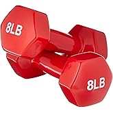 Amazon Basics Vinyl Coated Dumbbell Hand Weights