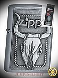 20286 Barrett-Smyth Bull Skull Full Size Lighter