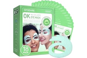 Bio-Collagen Eye Mask, Firming & Hydrating Gel Under Eye Patches for Puffy Eyes and Dark Circles, Deep Moisturizing & Soothin