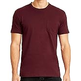 Men's Premium Cotton Jersey Crew Neck Plain & Heather Pocket T-Shirts (Regular - 3XL Sizing)
