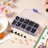 MUCUNNIA 400pcs Black Safety Eyes for Crochet Toys 6-12mm with Washers view 3