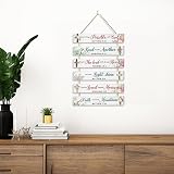 HPNIUB Christian Wall Art Inspirational Bible Verse Wooden Hanging Plaque view 7
