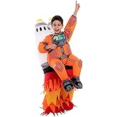 Spooktacular Creations Unisex Kids Inflatable Halloween Costume Jet Pack Inflatable Costume with Rocket