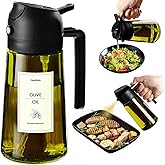 TrendPlain - Original 16oz/470ml Olive Oil Dispenser Bottle for Kitchen Gadgets and Air Fryer Accessories - Olive Oil Sprayer