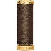 Natural Cotton Thread 110 Yards-Brown
