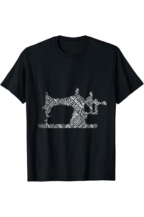 Amazon.com: Sewing T-Shirt Gift Black w/Red Lettering