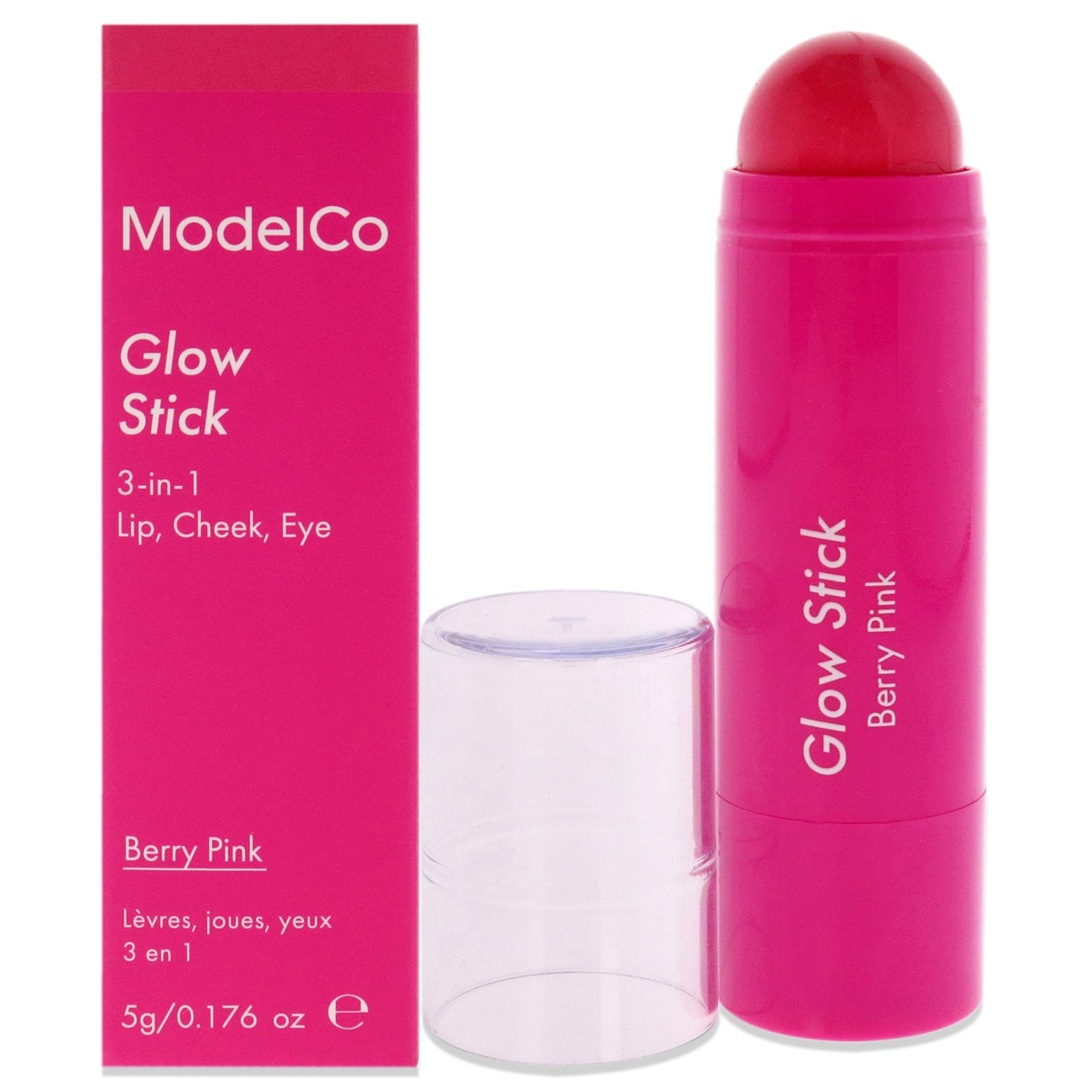 ModelCo Glow Stick 3-In-1 - Berry Pink for Women 0.176 oz Makeup โ image 1