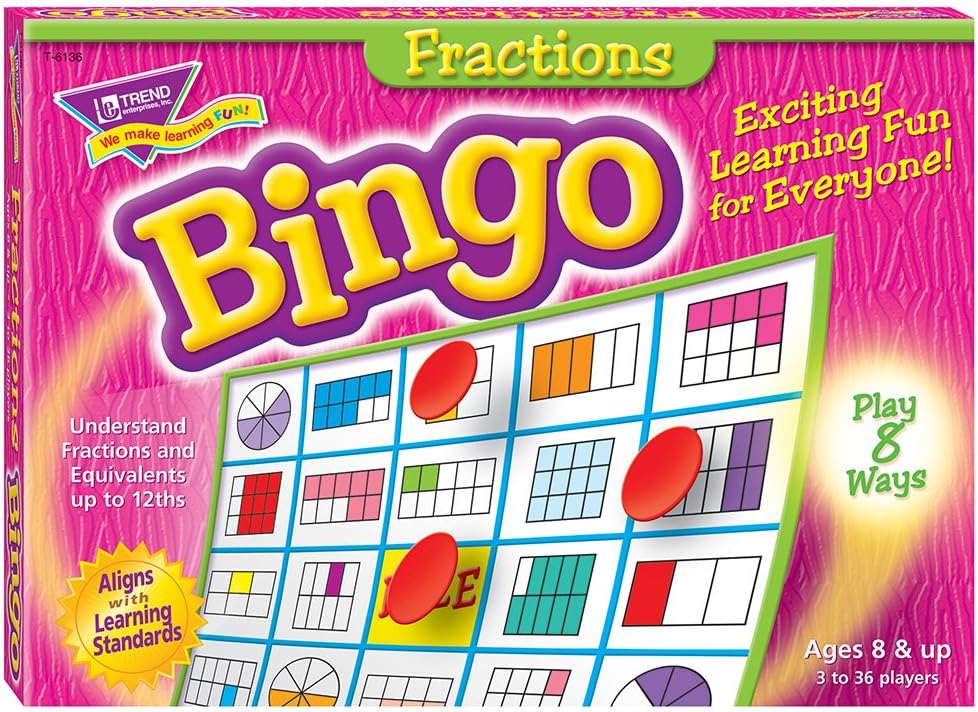 Trend Enterprises Fractions Bingo Game