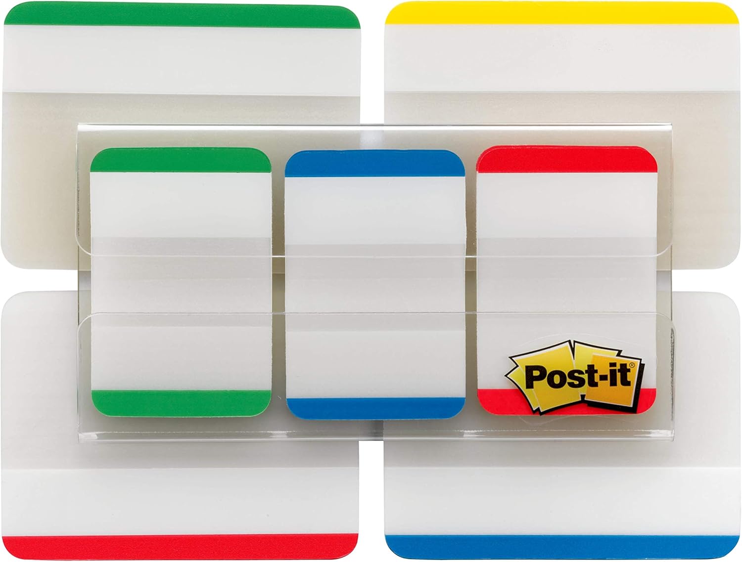 Post-it Tabs Value Pack, Asst Primary Colors, Durable, Writable, Repositionable, Sticks Securely, Removes Cleanly, 1 in. and 2 in. Sizes, 114 Tabs/Pack, (686-VAD1) : Tape Flags : Office Products