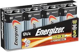 9V Alkaline Battery Bulk Pack - 4-Pack