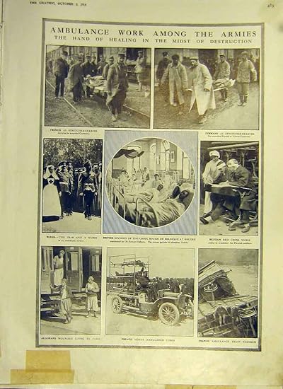 Ejércitos Francia Rusia Argelia Bélgica 1914 de la Ambulancia Ww1