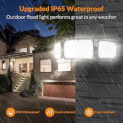 LEPOWER 3500LM LED Flood Light Outdoor, Switch