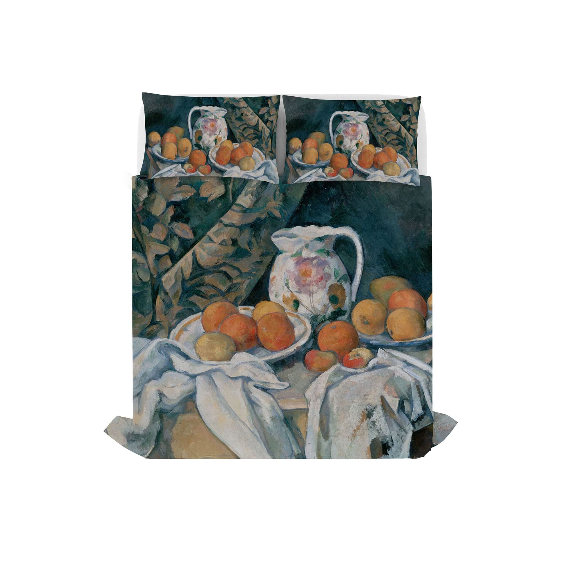 Sogni d'Autore Bed Linen Set (Flat Sheet 255x300cm + 2 Pillowcases 52x82cm with Internal Flap), SD04, 100% Cotton, DOUBLE