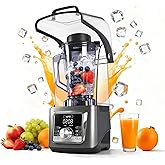 VONCI 2200W Commercial Blender With Sound Enclosure, 135OZ Large Capacity Quiet Blender For Smoothies, Heavy Duty Industrial Blenders For Restaurant, Perfect For Kitchen, Ice Crush, Milk Shake, Fruits