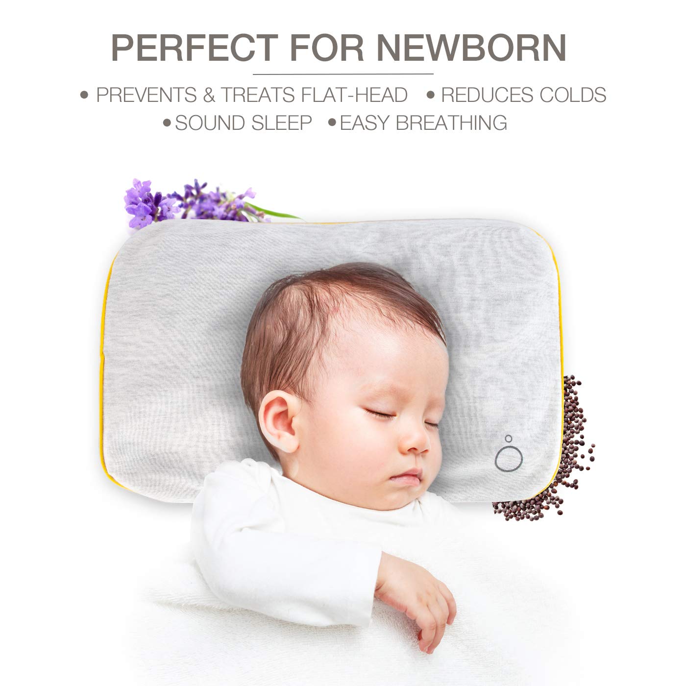 mustard seed pillow for newborn baby