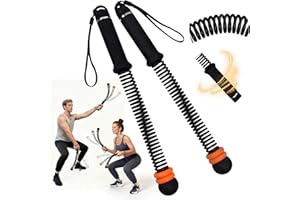 OTRC Ropeless Battle Rope with Adjustable Weights, Easy-to-Carry Silent Fitness Tool for Total-Body Sculpting, Cardio & Fat Burn, Home Gym Strength Equipment for Core, Arms and Glutes - Black