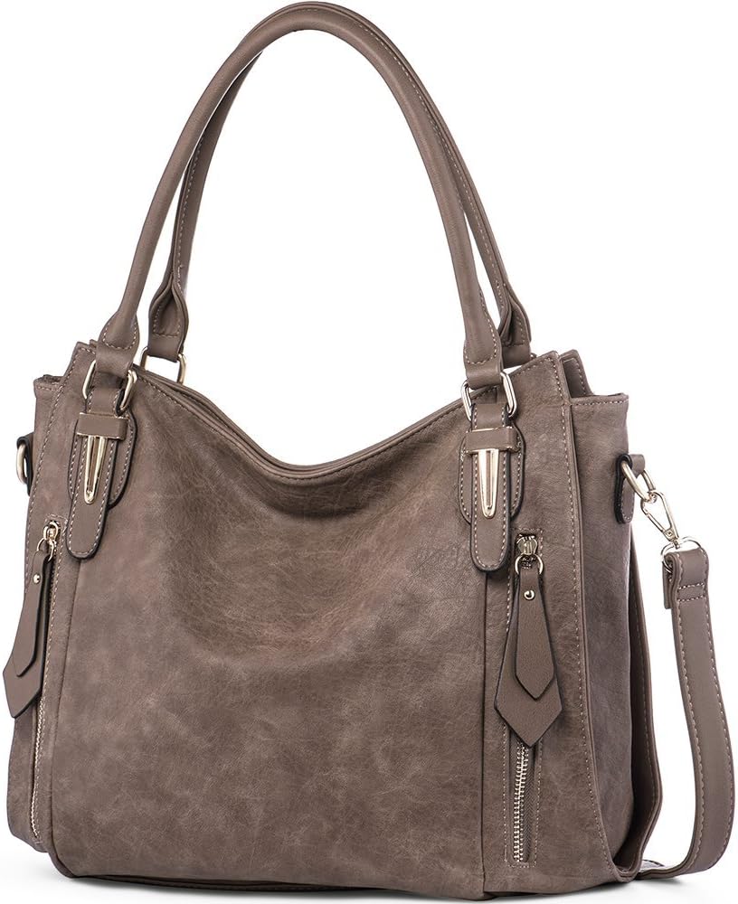 iYAFFA Women Handbags Shoulder Crossbody Bags PU Leather Tote Bags for Women Medium Size