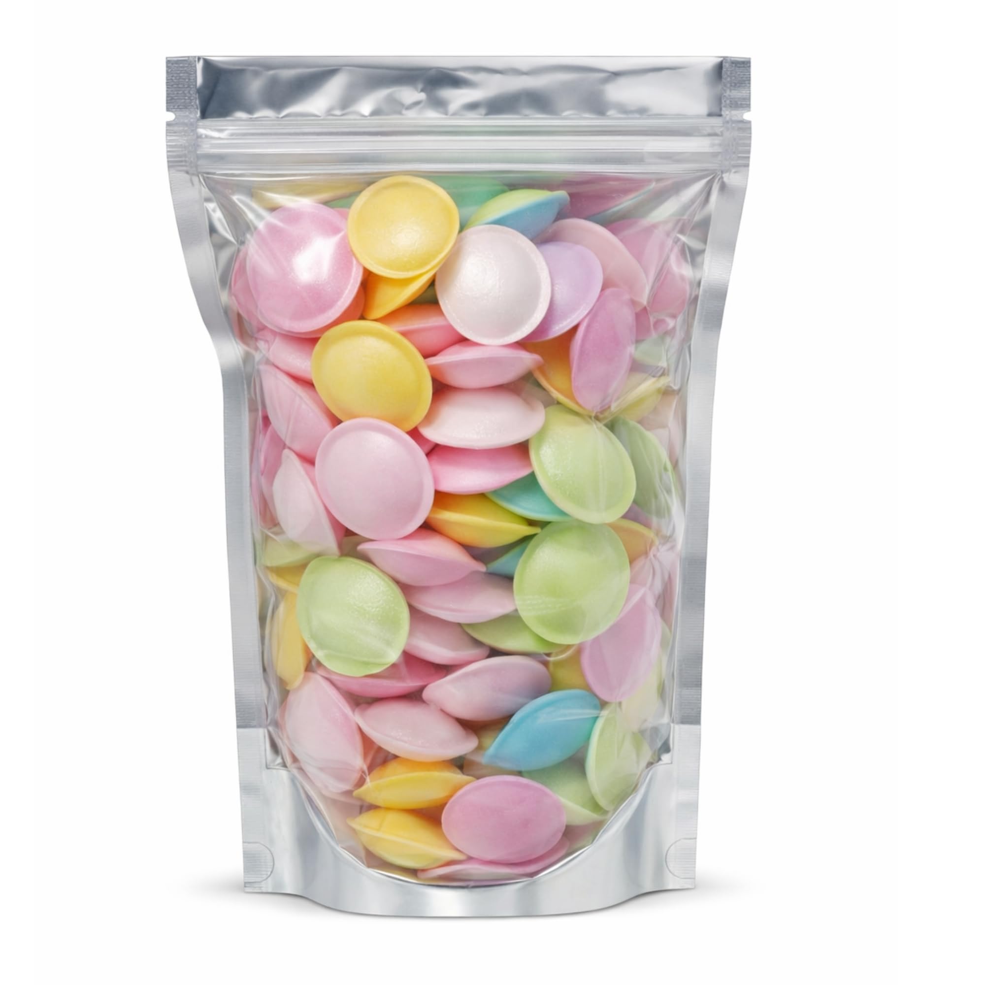 GRO VITS - Flying Saucers Sweets 100g – Retro Assorted Pick and Mix Candy – Classic UFO Sherbet Sweets for Parties, Gifts, Sharing, Party Bags and Treats – Fun Colourful Retro Sweet Selection