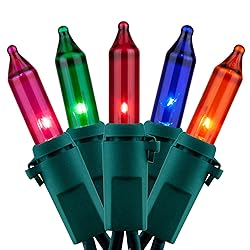 YULETIME Multicolor Christmas Lights, 66 Feet 200