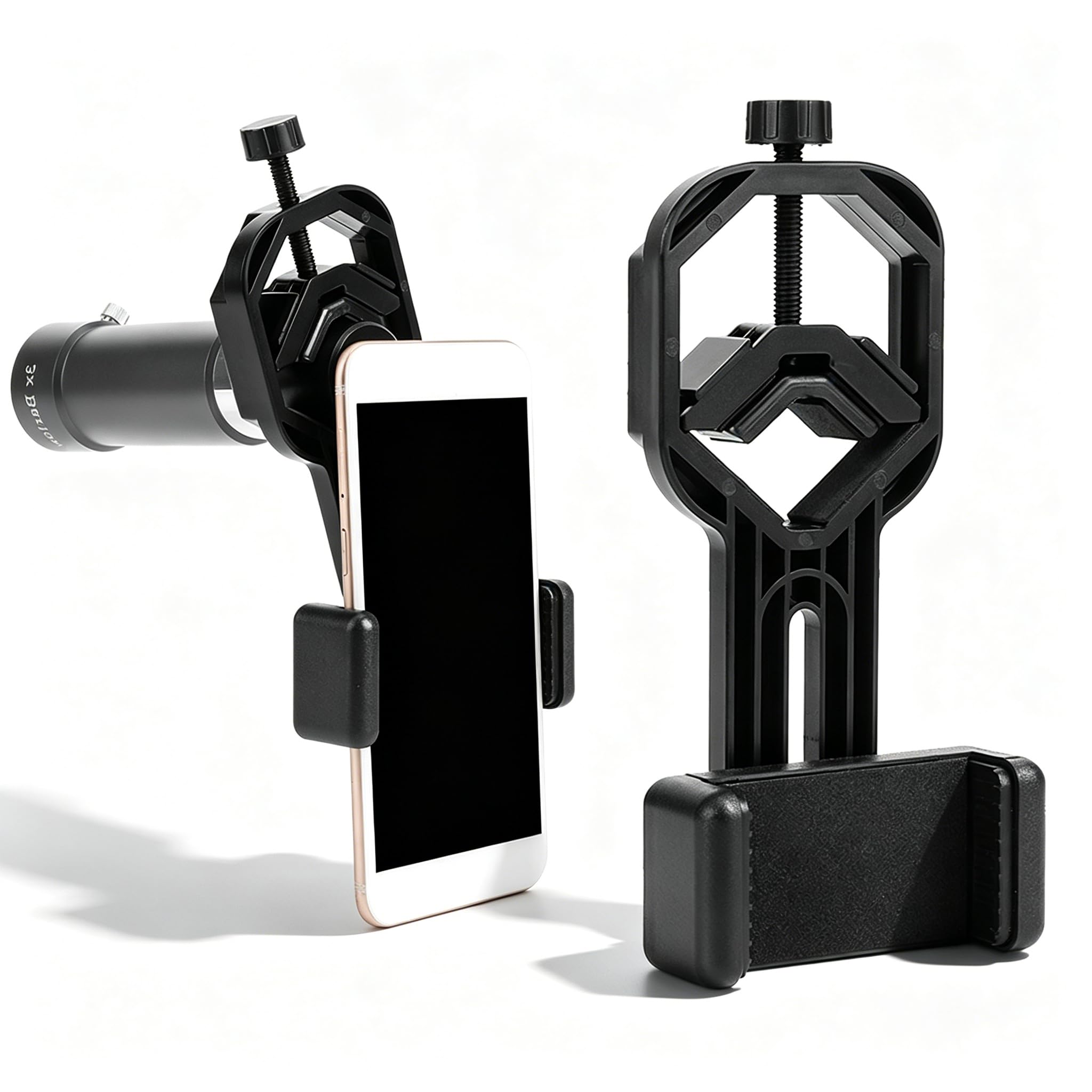 Mobile Phone Bracket for Binoculars, Telescope Adapter for 5 to 9CM Mobile Phone, Universal Cell Phone Mount, Mobile Phone Scope Mount Bracket for Monoculars Astronomical Telescopes