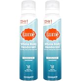 Lume Whole Body Deodorant Spray Aluminum Free - 3.6 oz (Unscented) | 72-Hour Odor Control, Baking Soda & Paraben Free, Whole-