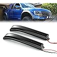 ZZDSNJ Side Mirrors LED Sequential Dynamic Blackout Turn Signal Lights Indicator 2pcs/Pair for 2009-2014 Ford F150