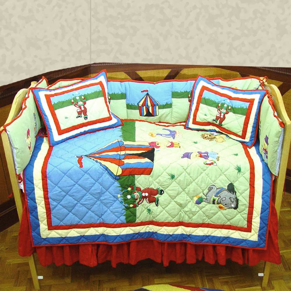 circus crib bedding