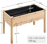 Yaheetech Raised Garden Bed Fir Wood 120.5x59x76cm Elevated Planter Box view 3