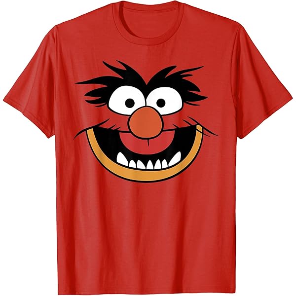 Muppets Men's Fozzy Bear T-Shirt – Soft 100% Cotton Tee, Classic Light Graphite