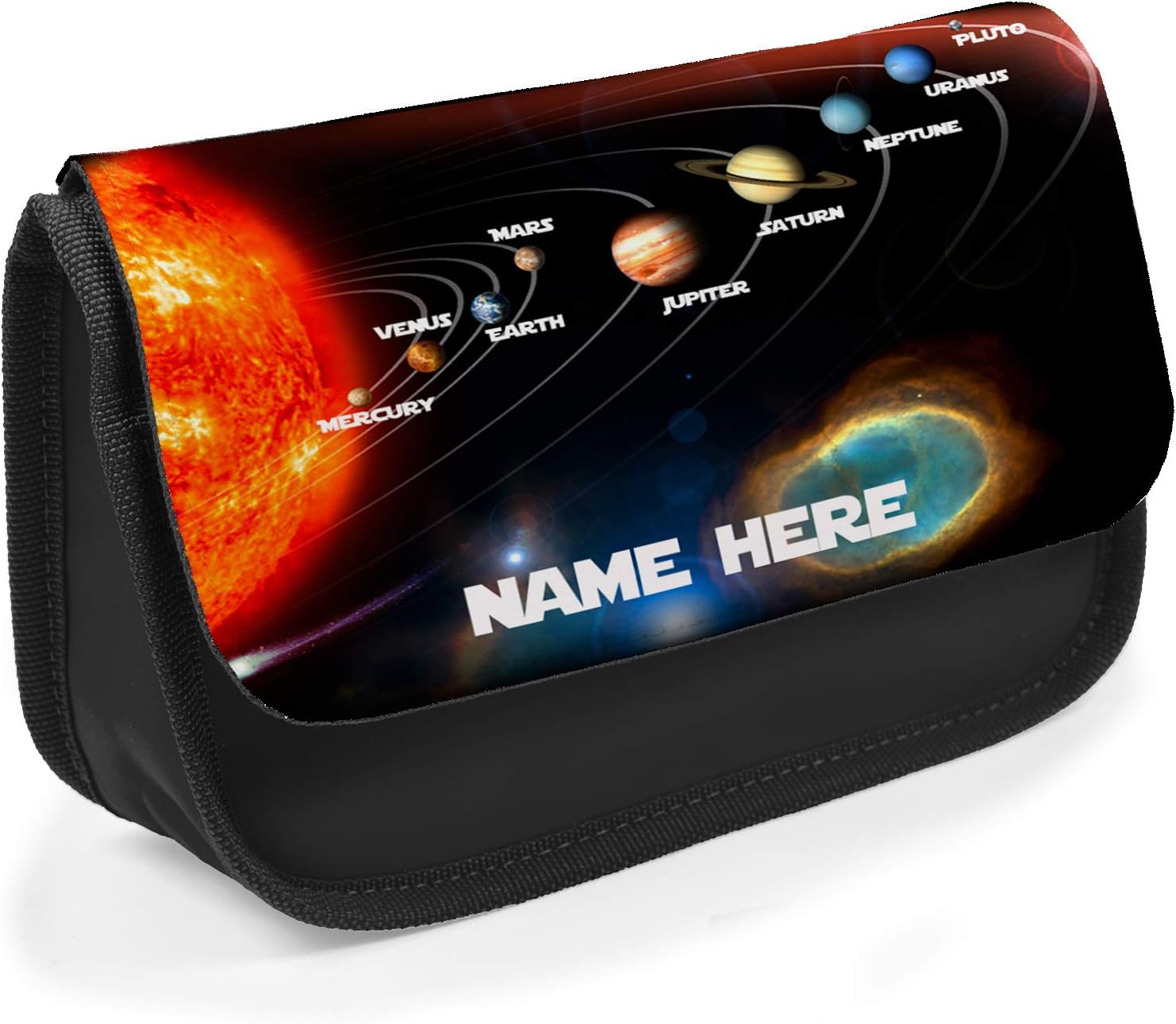 Personalised School Pencil Case Space Solar Stationary Bag Girls