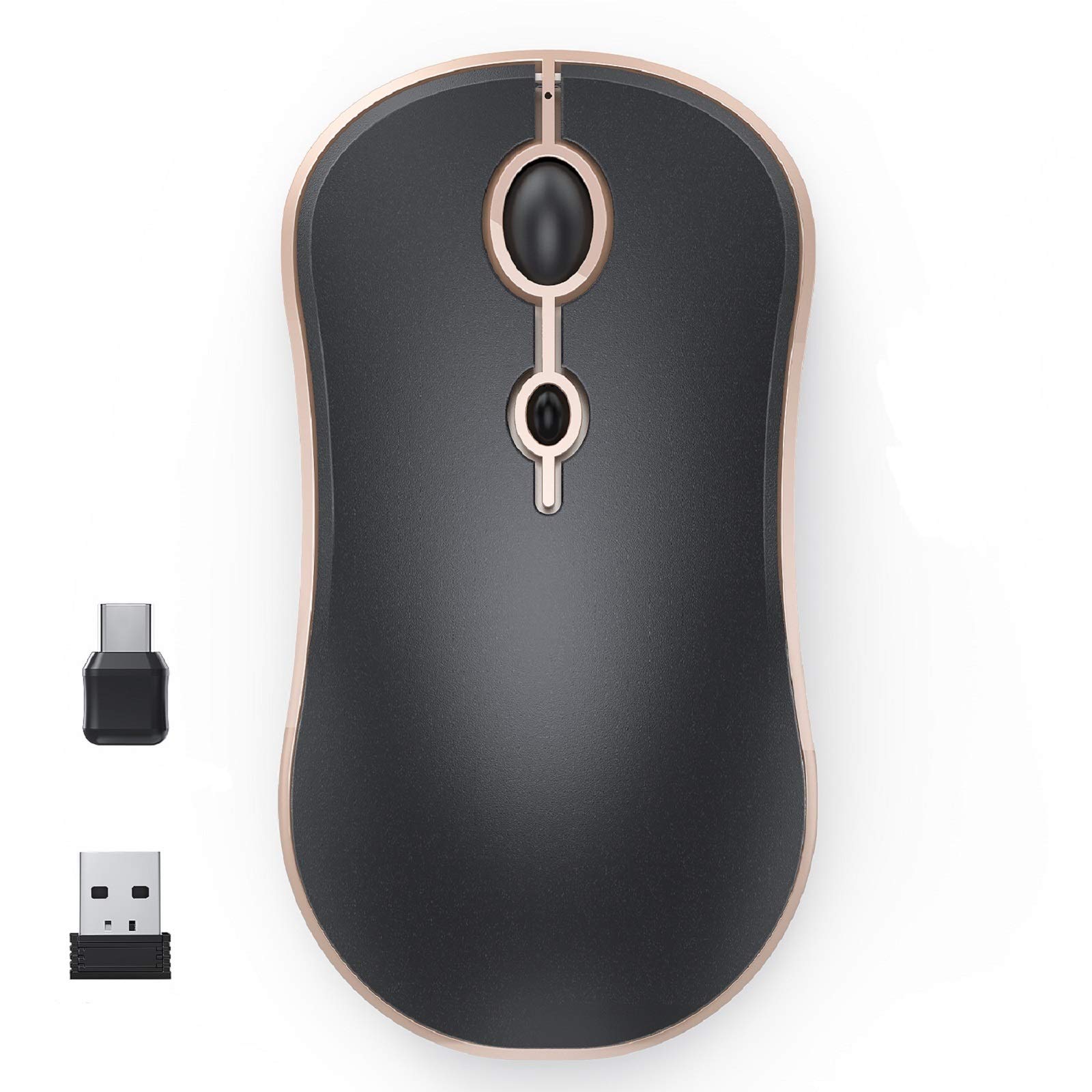 Buy Type C Wireless Mouse, Jelly Comb 2.4G USB C Mouse Dual Mode