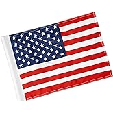 KINGTOP USA Golf Flag, 20x14 Inch, 420D Nylon, Sleeve | Double-sided 420D nylon, blackout lining, sleeve or brass grommet mounting, courses, clubs, practice putting green