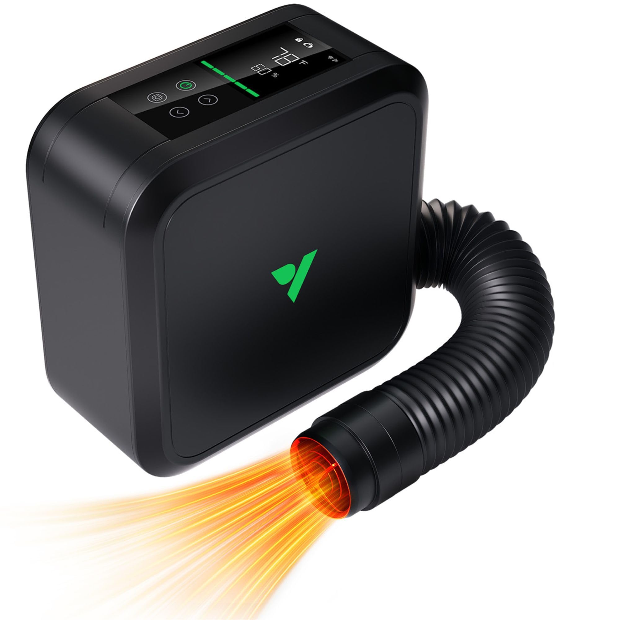 Photo 1 of VIVOSUN AeroFlux Smart Grow Tent Heater with Thermostat, 700W PTC Heating, Compact & Portable with VPD, APP Control & Overheat Protection, Included Extension Hose for Grow Tents, Rooms, Greenhouses