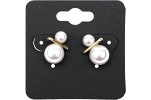 GCQQ Beauty Earring Display Cards, 100Pcs Earring Cards 6 Holes, Black Earring Holder Cards, Thick Earring Paper Holder Card, Earrings Cards for Selling, Hoop, Studs, and Jewelry(2")