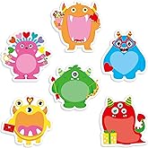 30 Pack 600 Sheets Valentine's Day Monster Sticky Notes Valentine Notepads Notes for Valentines Party Gifts School Exchange Gift