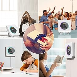 AONCO Portable CD Player,Bluetooth Wall-Mounted CD