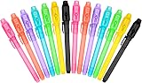 OFFCUP Invisible Ink Pen 14pcs UV Light Spy Pen Secret Message Kids