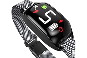 Dog Bark Collar, Rechargeable Bark Collar for Large Dog with 5 Adjustable Sensitivity, Smart Anti Bark Collar with Beep Vibration Shock for Medium Small Dogs, Coolait Barking Shock Training Collar