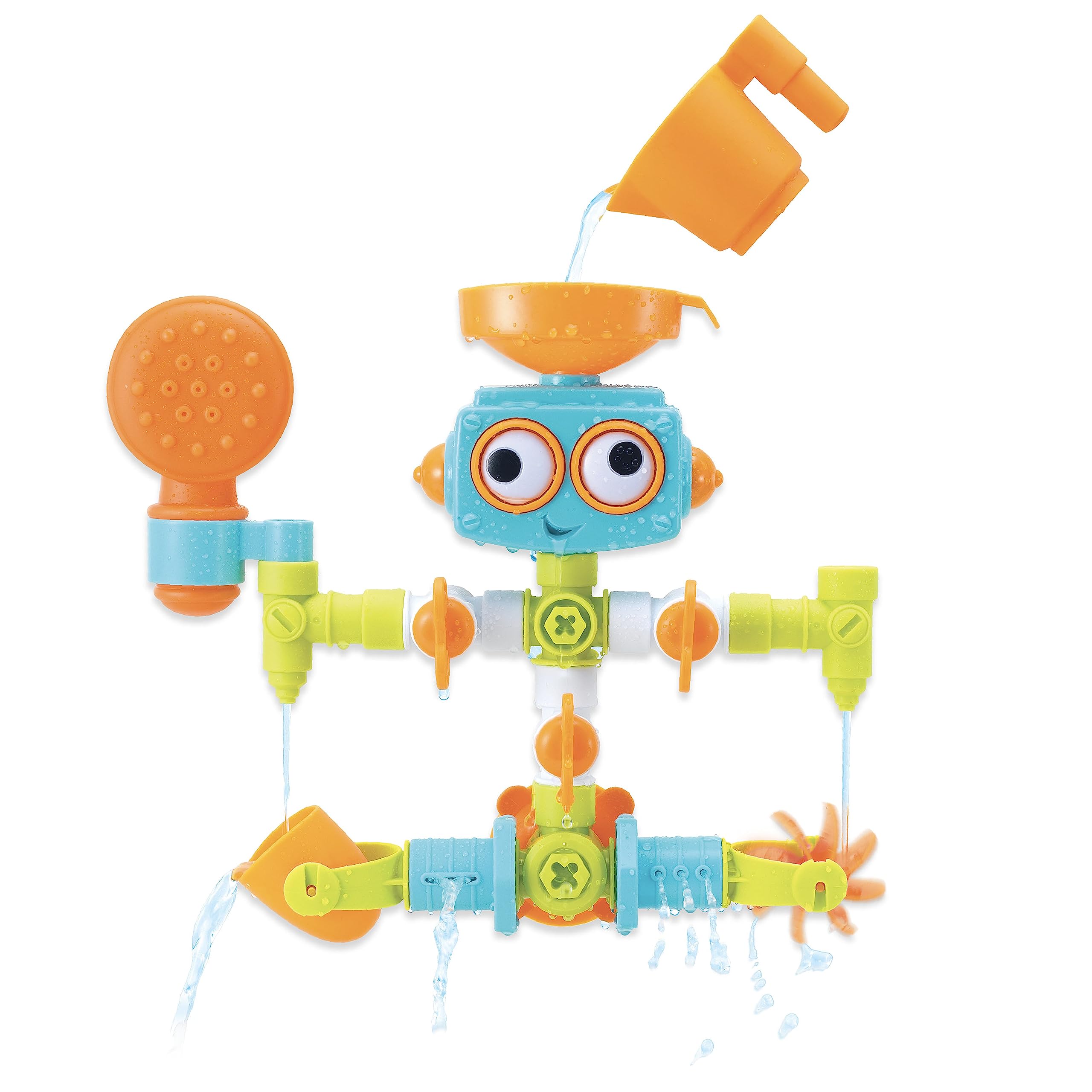 Infantino - Sensory Plug & Play - Plumber Toy - Exploration and Learning - Cause and Effect - 16 Pieces - Bath Toy - Sensory Toy - Easy to Store - Multicolour - Babygift - 10 months to 3 years — image 1