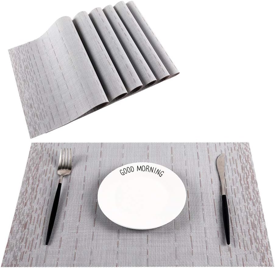 Best wipable table mats set of 6